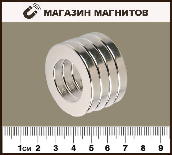 Неодимовое магнитное кольцо 35х16х5 мм