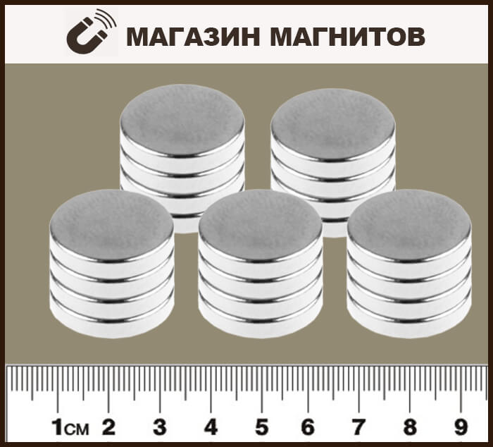 Неодимовый магнитный диск 25х3 мм