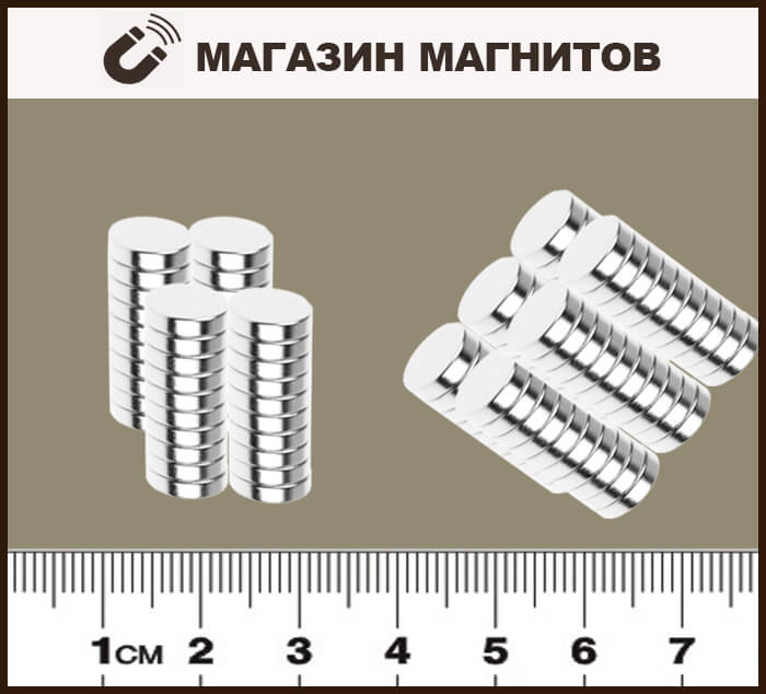 Неодимовый магнитный диск 8х2 мм
